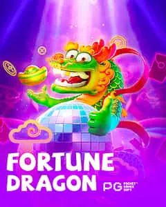 Jogo Fortune Dragon, um slot de cassino com temática de dragão místico.